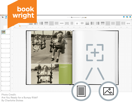 Nutzen Sie BookWright, um spielend einfach Ihr Erinnerungsbuch zu gestalten