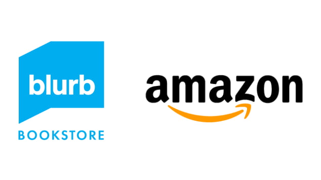 Logo des Blurb-Buchshops Amazon-Logo