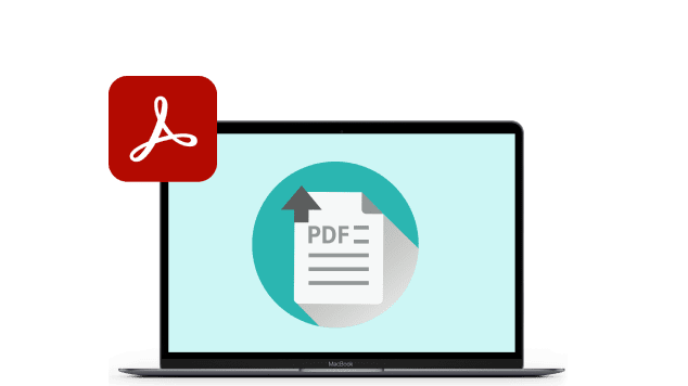 Laptop exibe uma imagem do PDF Uploader da Blurb