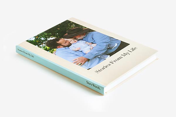 Storyworth prints family stories in Blurb’s standard Trade Book format