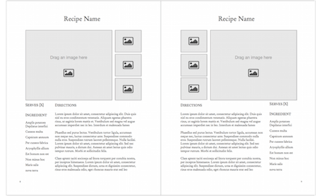 Cookbook - Portrait basic book template