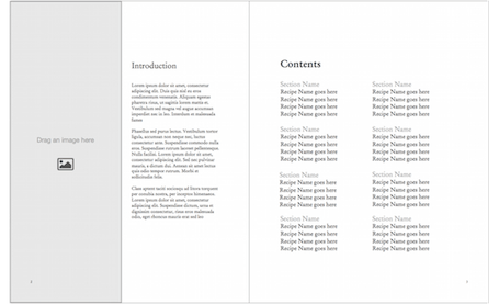 Cookbook - Portrait basic book template