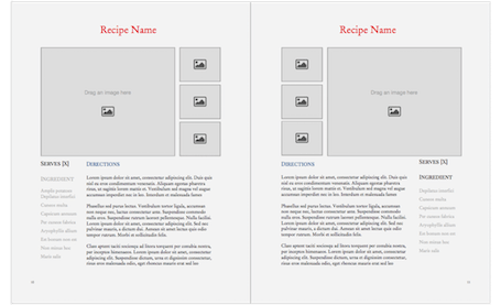 Plantilla para libros de cocina - Vertical: Neutral