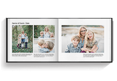 Family book - Landscape book template