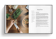 Cookbook - Portrait basic book template