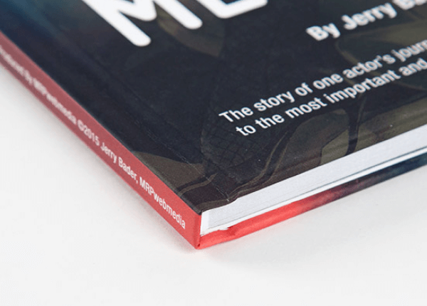 Livro comercial capa dura ImageWrap com acabamento fosco durável e sem abas